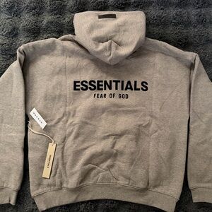 Essentials Dark Oat Hoodie